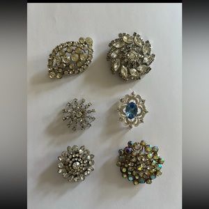 Vintage costume jewelry brooches